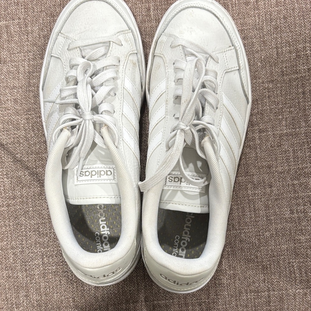 Adidas Women’s Cloudfoam White Sneakers